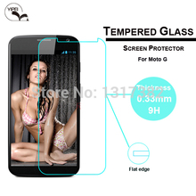 New 0.33mm 9H Proof Tempered Glass Screen Protector Film Cover & Free Cloth For Motorola Moto G