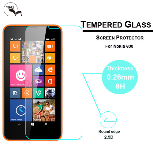 0 3mm 2 5D Premium 9H Hardness Tempered Glass Screen Protector For Nokia Lumia 630 Protective