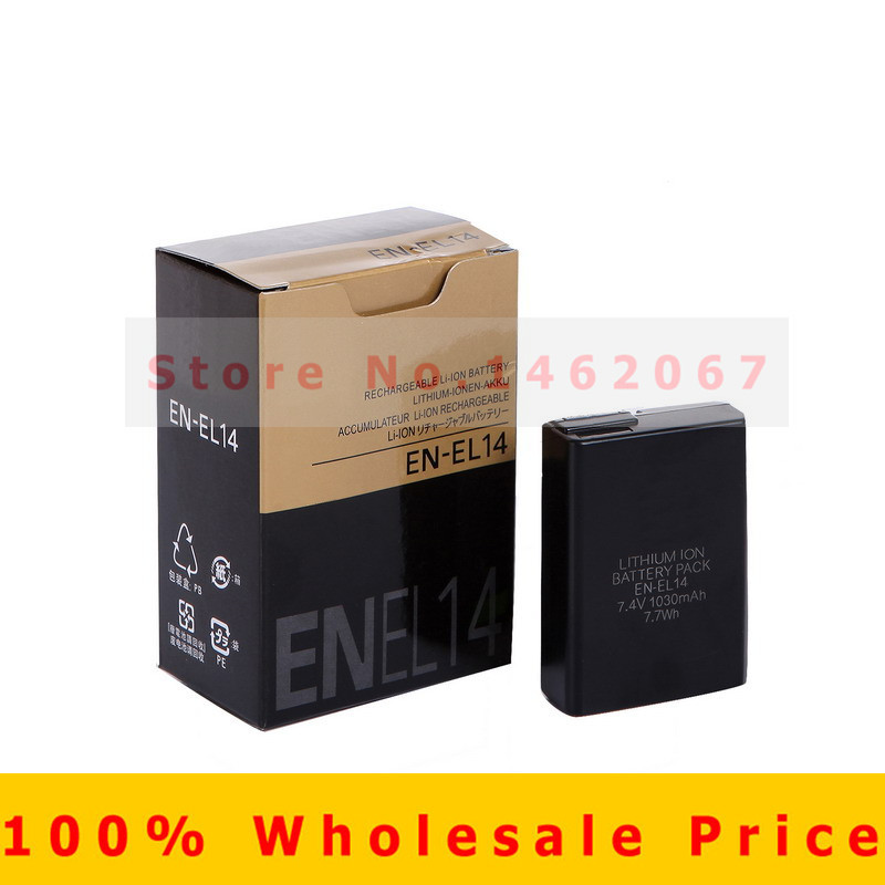 Original EN EL14 Rechargeable batteries ENEL14 EN EL14 Camera Battery pack For Nikon D5200 D3100 D3200