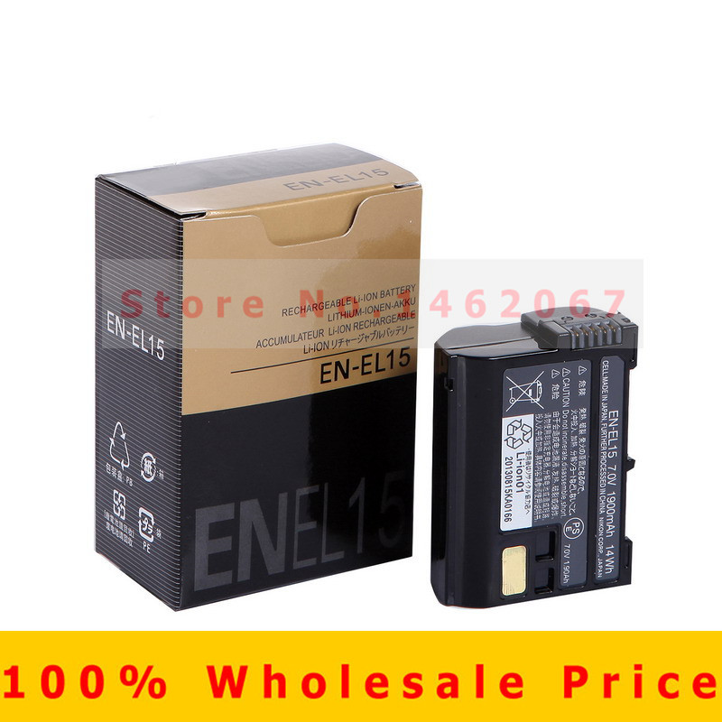 Original EN EL15 digital Camera batteries EN EL15 ENEL15 Camera Battery pack For Nikon D600 D800