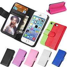 2014 HOT selling  Cell Phones Cover For Apple iPhone 5 5S Case Flip Stand Leather Cover For i Phone 5 5S Mobile Phone Cases Bags