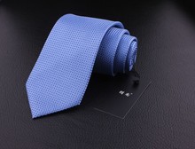 Brand Blue Plaid Silk Tie Neckties For Men Formal Business Fashion Classical Gravatas Masculinas Seda Corbatas