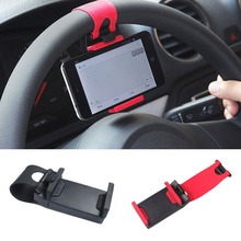 Steering Wheel Cradle Holder SMART Clip Car Mount  for iphone  4 4s 6 plus for samsung note 2 3 4  suporte para celular GPS ps3