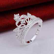 free shipping 925 silver Fashion Jewelry cha metal rosay Bulgary men wedding ring for women SMTR630