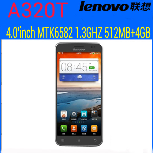 Original Lenovo A320T 4 inch Quad Core Android 4 4 GSM Smart Phone 512M 4G Dual