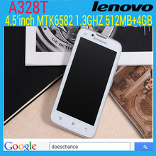 Original Cheap Moblie phone Lenovo A328T 4 5 Android 4 4 MTK6582 1 3GHz Quad core