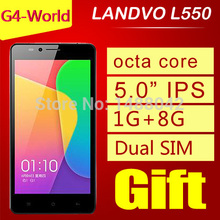 LANDVO L550 MTK6592 octa core Smartphone Android 4.4 5.0 Inch IPS 1GB 8GB 8.0MP rear Camera Dual SIM GPS unlock cell phones