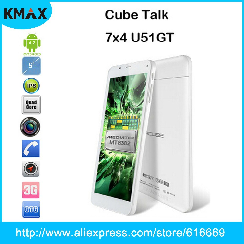 Cube Talk 7x4 U51GT 3G Tablet PC MTK8382 Quad Core 7 inch IPS 1024x600 8G ROM
