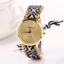 11 Colors New Arrival Handmade Rope Bracelet Watches Women Knitted Colorful Quartz Casual Wristwatch Nation Bracelet