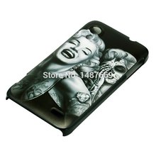 New Arrival Logo Beauty Monroe Skull Beauty Painting Custom Hard Plastic Protective Phone Cover Case For