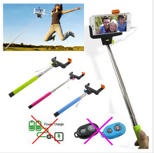For travel life! Z07-5 plus Extendable Handheld Monopod Audio cable wired Selfie Stick take photos for IOS Android smart phone