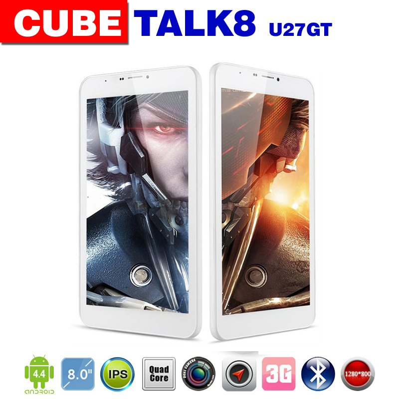 New Cube U27gt 3GH Talk8H Talk8 IPS 1280x800 3G Quad Core Android 8 Tablet PC MTK8382