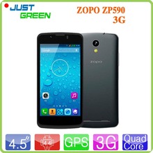ZOPO ZP590 3G Smartphone Android 4.4 MTK6582 Quad Core 1.3GHz 4.5 inch IPS Screen 512MB RAM 4GB ROM 2MP+ 5MP WCDMA GPS Dual SIM