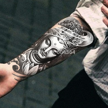 1pc/lot/AX27,Armband Temporary Tattoo/Mysterious Women Buddha/waterproof Big size fake tatoo sticker art/Arm,Armband,shank,Chest