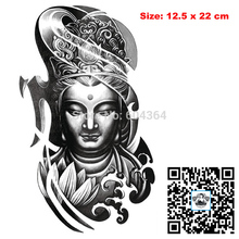 1pc lot AX27 Armband Temporary Tattoo Mysterious Women Buddha waterproof Big size fake tatoo sticker art