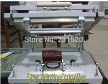 New Cylindrical screen printing machine Small model for pen printing, mug printing, bottle printing .+ Mug clamp fixture
