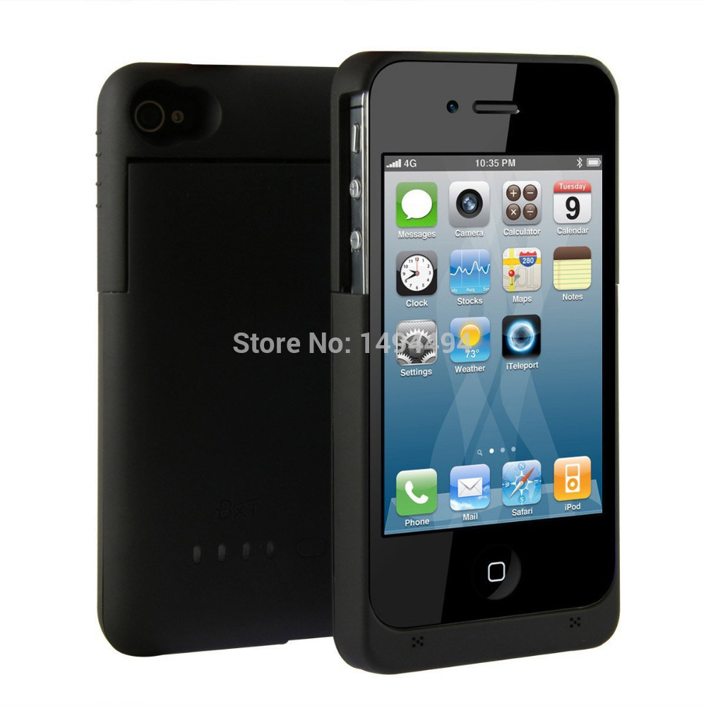 1900 mAh Portable Black Ultra Slim External Backup Charger Battery Protective Power Case For Apple iPhone