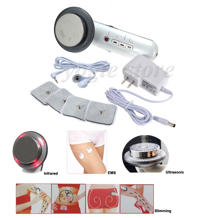 EMS Infrared 1MHz Ultrasound Galvanic Skin Care Anti Cellulite Lose Weight Slimming Body Therapy Face Fat