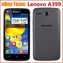 Original Lenovo A399 Mobile Phone 5.0″ Inch MTK6582 Quad Core 1.3GHz Android 4.4 3G WCDMA Dual SIM RAM 512MB RAM 4GB Smart Phone