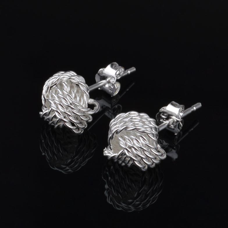 Brincos 925 Silver earrings for Women Wedding Stud Small Ball Fashion jewelry cc Earing Boucle d