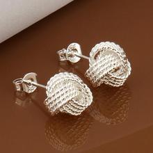Brincos 925 Silver earrings for Women Wedding Stud Small Ball Fashion jewelry cc Earing Boucle d