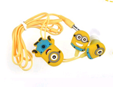 New Fashion Despicable Me Cartoon Anime the Minion Style 3 5mm in ear Headphone Earphone for