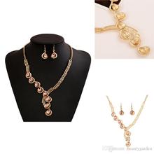 18pcs lot Ladies Water Drop Necklace Alloy Necklet Sweater Chain Jewlery Stage Party Banquet Neck Chain
