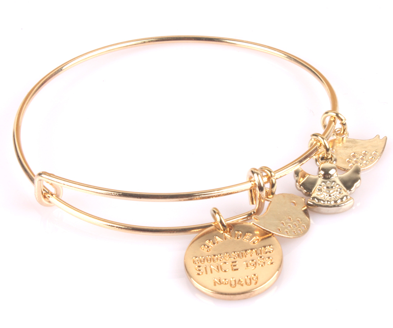 Coin Bracelet Fashion Bangle Gold Plate Simple wiring Alex and Ani Classic Bangle Lucky Bracelet Jewelry