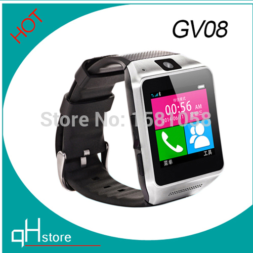 2014 Newest Smart Bluetooth Watch GV08 support SIM card smart Phone Wrist watch with camera Mate