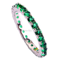 New Jewelry Wholesale Ruby Spinel Sapphire Quartz Emerald Quartz 925 Silver Ring Size 6 7 8