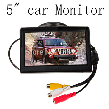 Hd 800 * 480 автомобиля TFT жк-монитор 5 дюймов монитор автомобиля электронный экран 2ch видео с автомобилей заднего вида камеры оборудование
