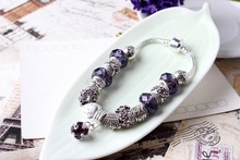Free Shipping New 925 Sterling Silver jewelry strand bracelet Fit European pandora bracelets bangles DZ06