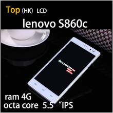 MTK6592 octa core Lenovo phone 4G RAM 16G ROM GPS 3G WCDMA 13MP 5.5″ IPS cell phone android china mobile phone free shipping