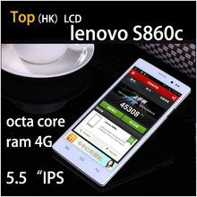 Smartphone Lenovo S860C Mobile phones 4G RAM MTK6592 Octa Core 5.5 inch Android 4.4 3G WCDMA 2G gsm unlocked cell phone