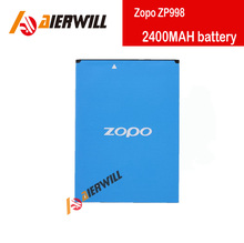 100 Original Zopo ZP998 Battery 2400MAH Rechargeable Li ion Battery For Zopo Octa Core ZP998 Cell