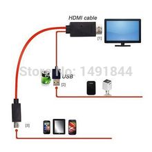 MHL Micro USB to HDMI Adapter Cable 2M Power Charger For Samsung Galaxy S2 i9100 Galaxy