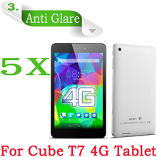 5pcs Cube T7 4G FDD LTE MT8752 Octa Core Tablet PC Matte Screen Film Anti glare