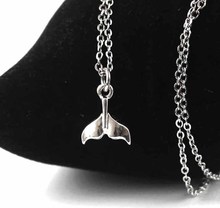 2015 new style with silver shark s tail women gift chain necklace pendant necklace jewelry wholesale