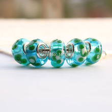 5pcs Nice DIY Jewelry accessories big hole beads Murano apply to fit Pandora style charms bracelet