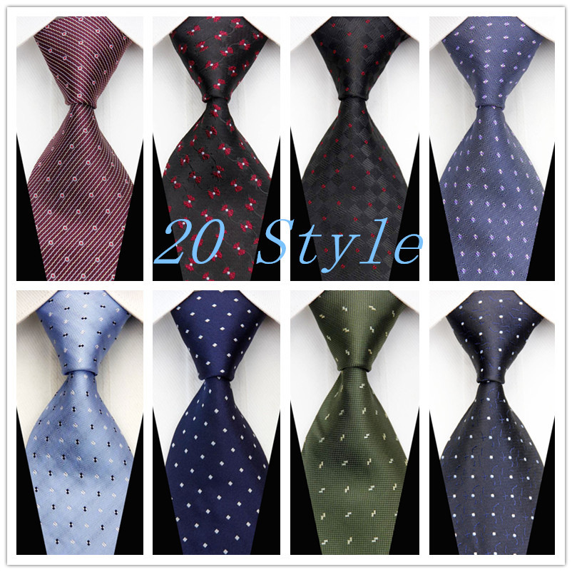 CON78 2015 New Fashion Mens 100 Silk Tie Dot Classic Tie For Man Business Casual Knitted
