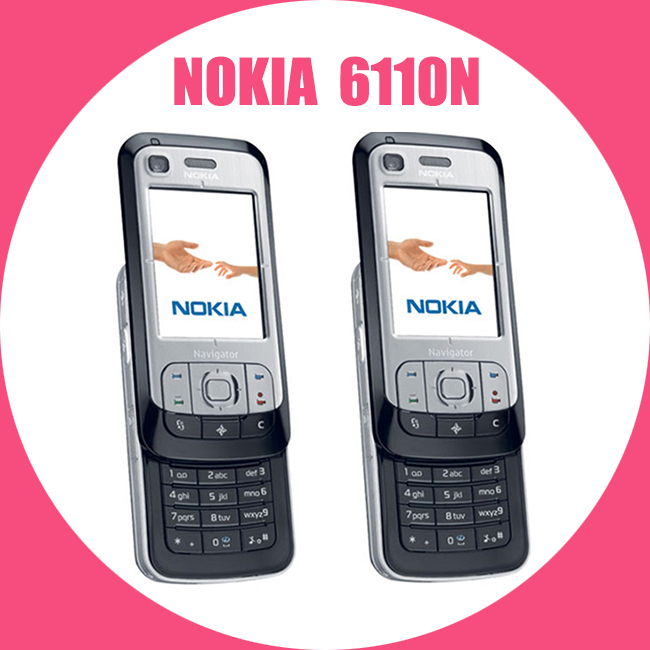 6110N Original Unlocked NOKIA 6110 Navigator Mobile Phone Russian keyboard Arabic Keyboard