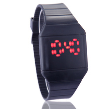 HOT Sale!!! Fashion Press Type Student Watch Girls 13Colors Silicone Waterproof Boys Watches Digital LED Wristwatches Sports