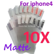 10PCS MATTE Screen protection film Anti-Glare Screen Protector For Apple iphone4 4S