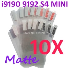 10pcs Matte screen protector anti glare phone bags cases protective film For Samsung i9190 9192 Galaxy