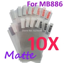 10pcs Matte screen protector anti glare phone bags cases protective film For Motorola MB886 ATRIX HD