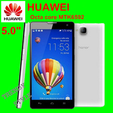 HUAWEI Honor 3C phone PK P7 2GB RAM 5.0” IPS MTK6592 Octa Core 3G Mobile Phones 16GB ROM 13MP Camera Android 4.4 Dual SIM+Gifts