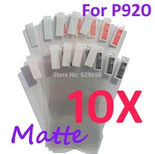 10pcs Matte screen protector anti glare phone bags cases protective film For LG P920 Optimus 3D