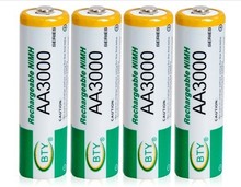 8x AA 3000mAh 1 2 V Ni MH rechargeable battery BTY cell for RC Toys Camera