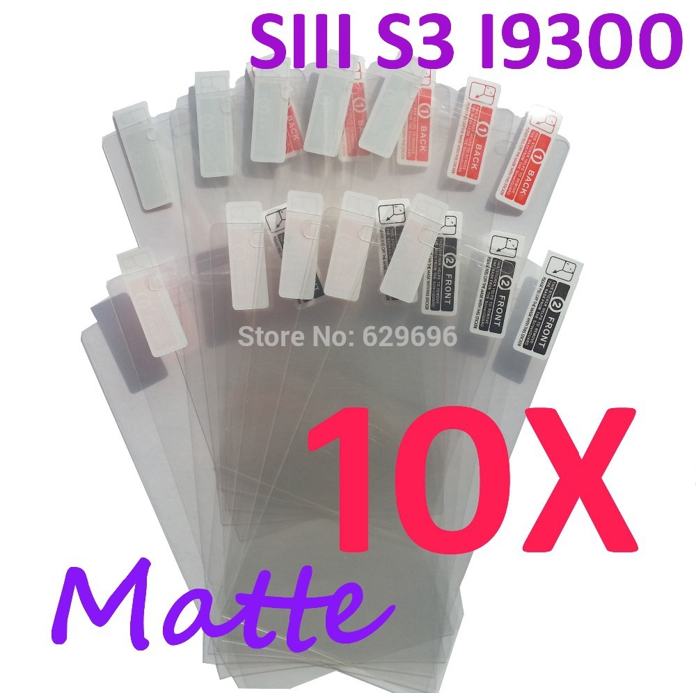 10pcs Matte screen protector anti glare phone bags cases protective film For Samsung GALAXY SIII S3