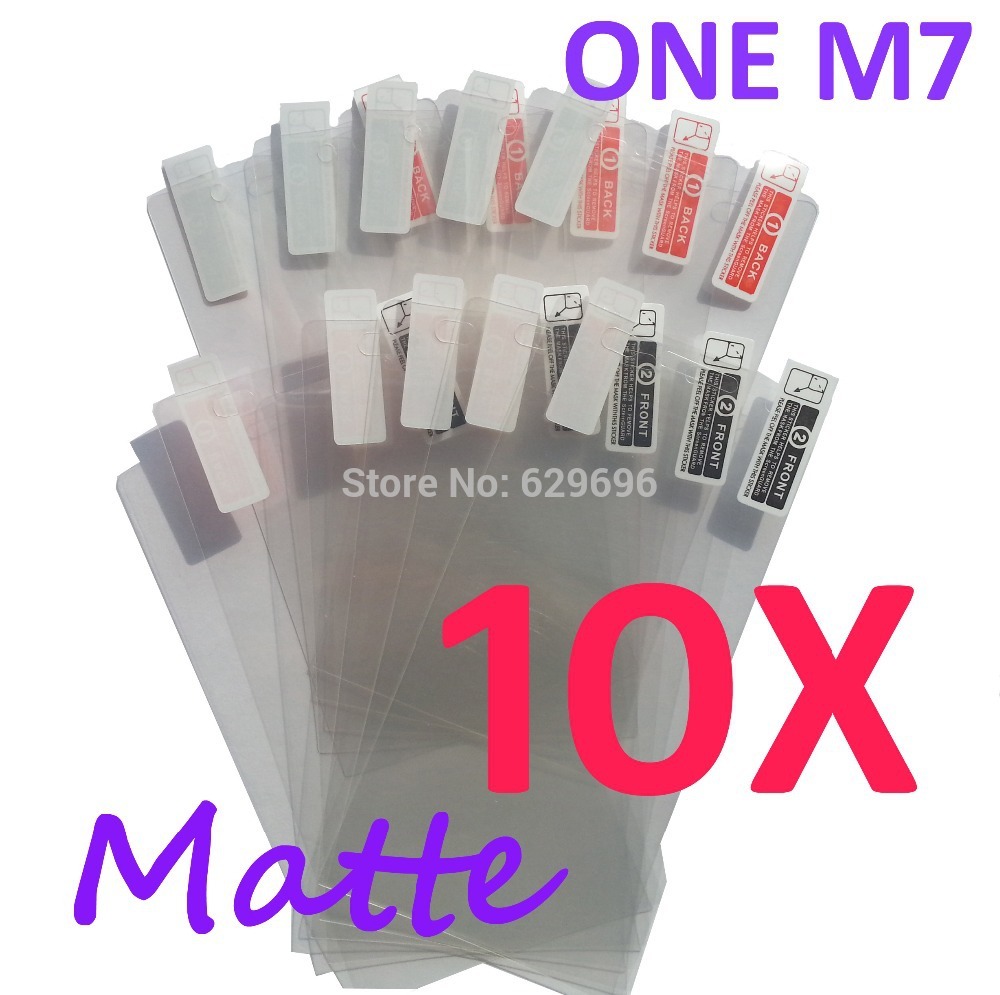 10pcs Matte screen protector anti glare phone bags cases protective film For HTC One M7